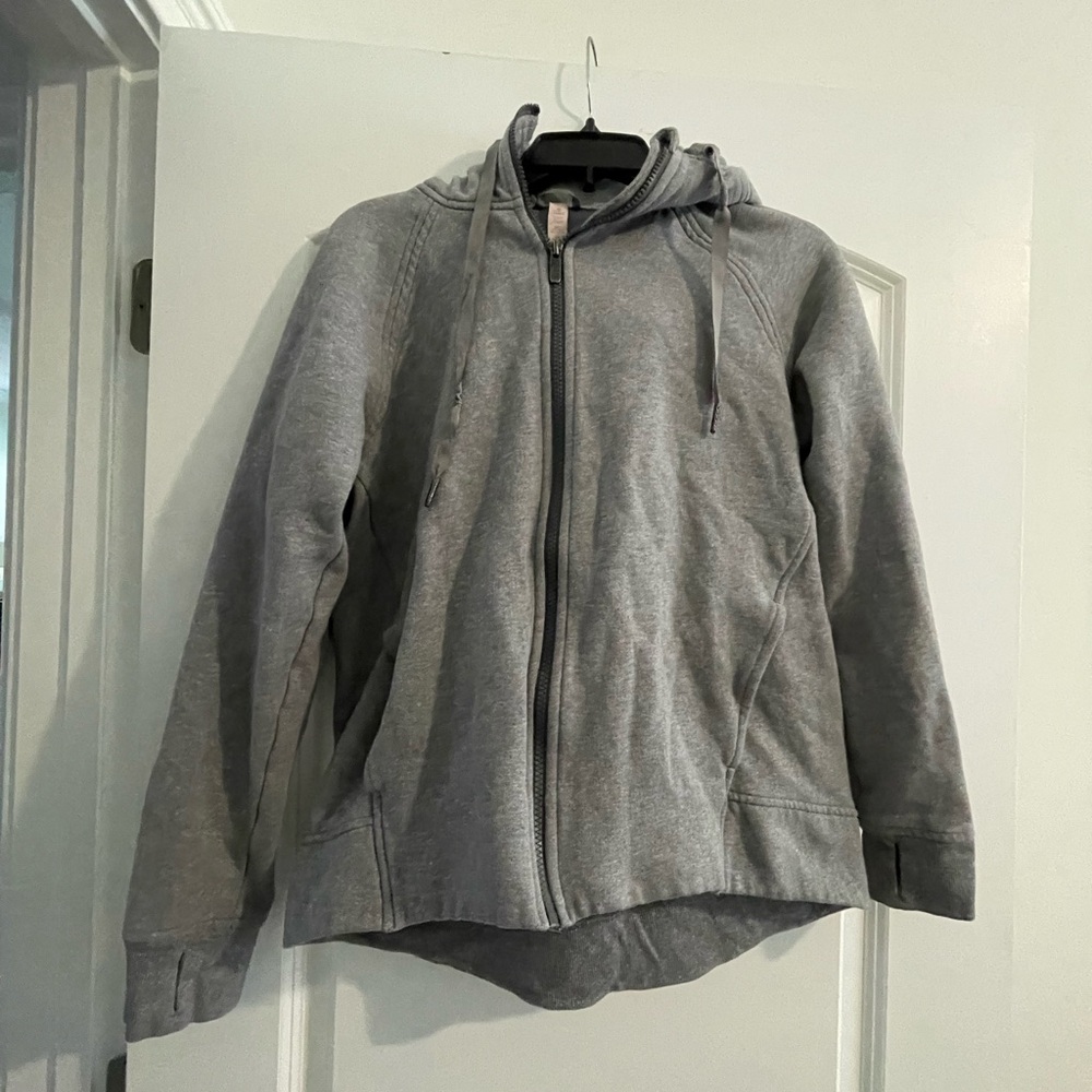 lululemon athletica Gray Full-Zip Utility Jacket with Hood